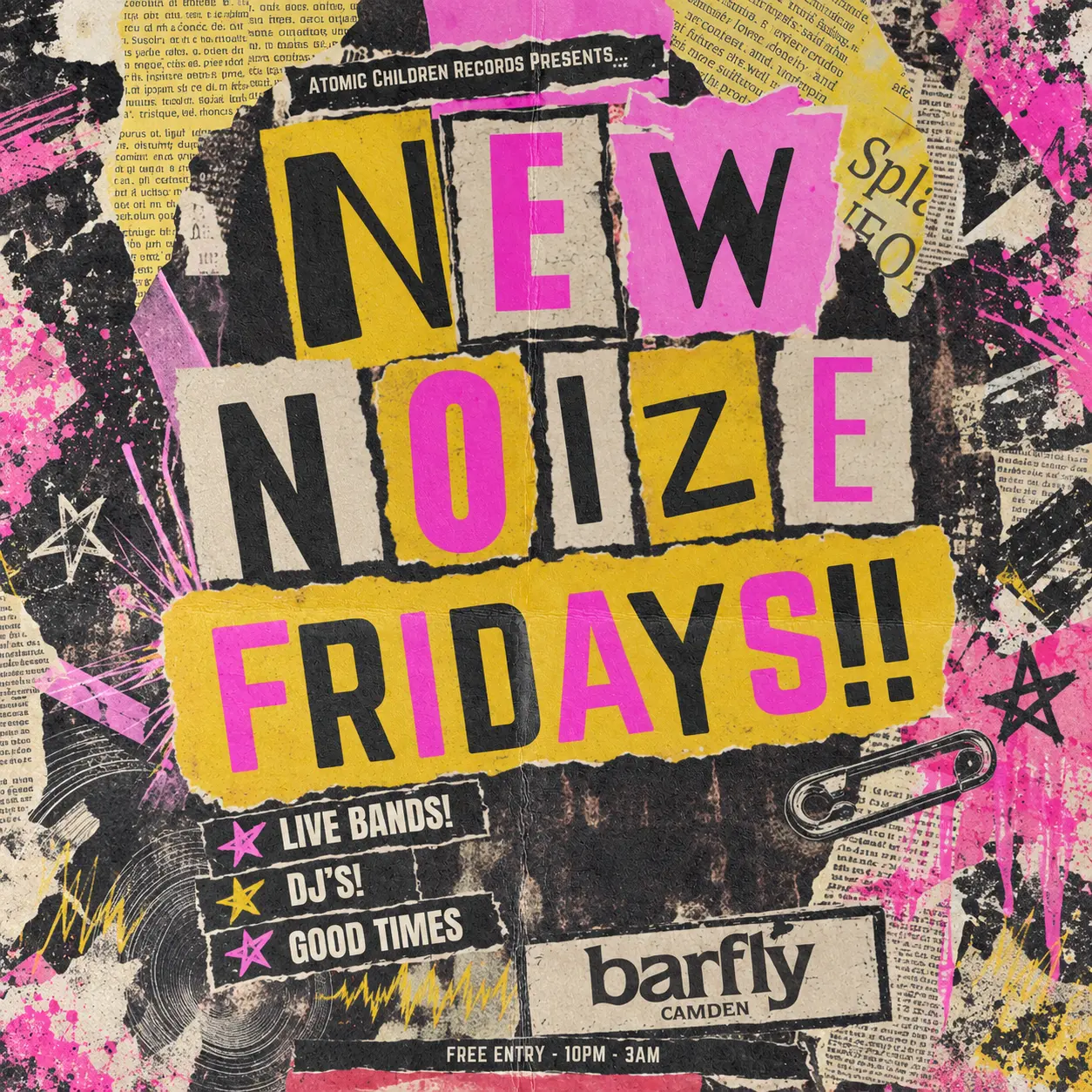 New Noize Fridays — free event at Barfly Camden